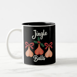 Jingle Balls Vuxen Humor Sarksastisk Jul Två-Tonad Mugg