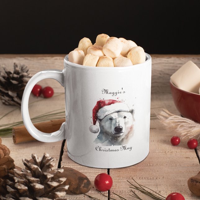 Jingle Bear Joy, anpassad Två-Tonad Mugg (Skapare uppladdad)