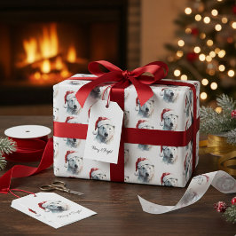 Jingle Bear Joy, custom Presentetikett