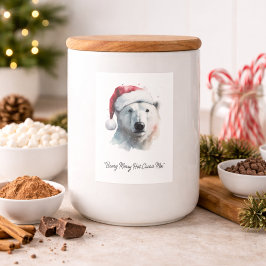 Jingle Bear Joy, specialbeställd Mat Etikett