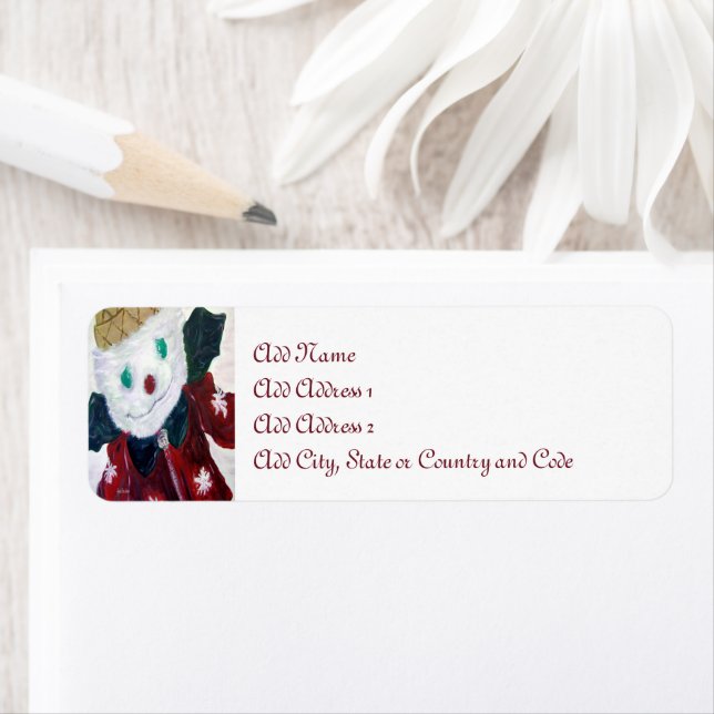 Jingle Bear Returadress Etikett (Insitu)