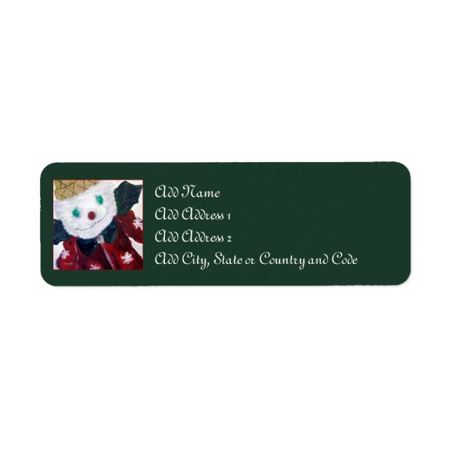 Jingle Bear Returadress Etikett (Framsidan)