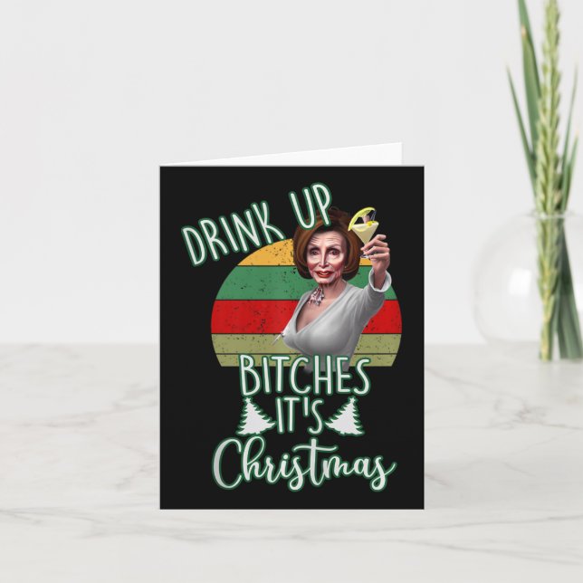 Jingle Bell Biden Julafton Santa Trump Ugly jul Kort (Framsida)