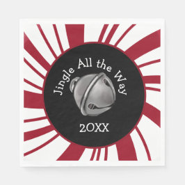 Jingle Bell Christmas Plates Pappersservett