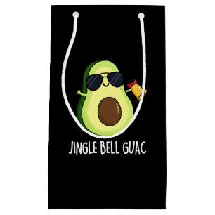 Jingle Bell Guac Funny Avocado Pun Mörk BG