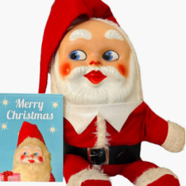 Jingle Bell Jive Retro Kitschy Santa jul Kort