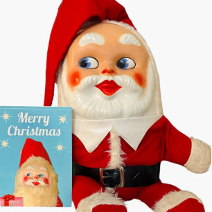 Jingle Bell Jive Retro Kitschy Santa jul Kort