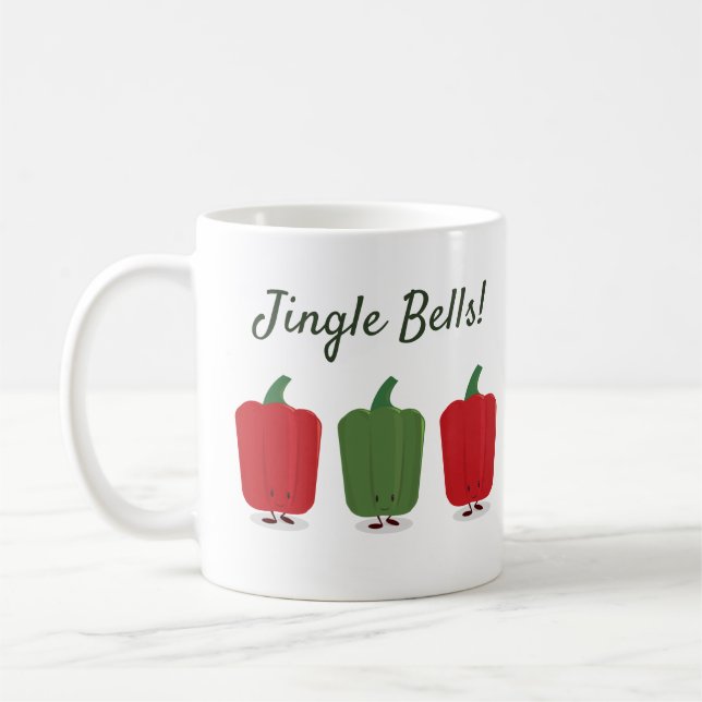 Jingle Bell Peppers Jul Helgdag Mugg (Vänster)