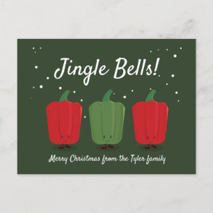 Jingle Bell Peppers julkort Helg Vykort