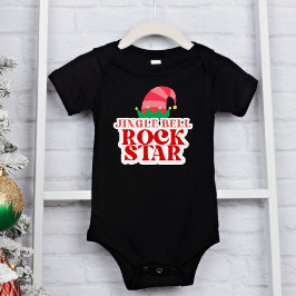 Jingle Bell Rock Star, Jul Svart T Shirt