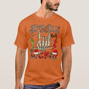 Jingle Bell Rockin' Ljus jul Sten Skeleton T Shirt