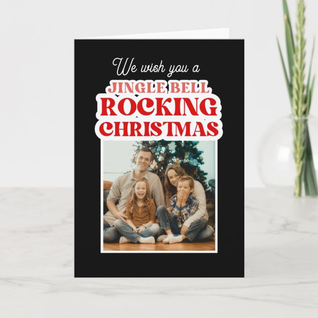 Jingle Bell Rocking jul Helgkort (Framsida)