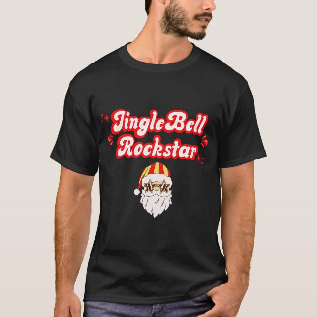 Jingle Bell Rockstar T Shirt (Framsida)