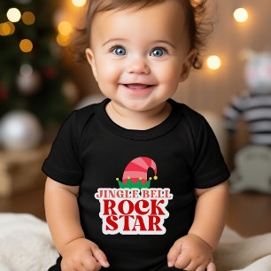 Jingle Bell Rockstjärna Black jul T Shirt