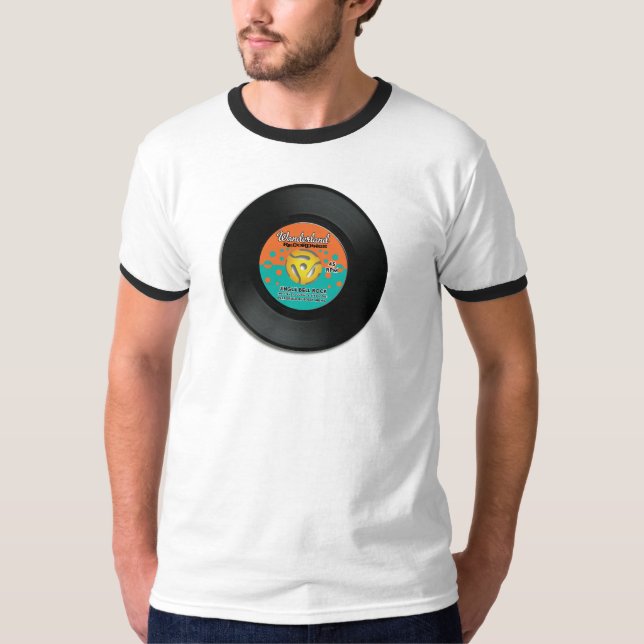 Jingle Bell Sten jul T Shirt, 45 varv Shirt (Framsida)
