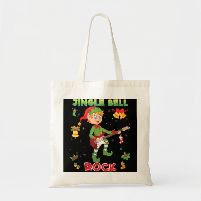 Jingle Bell Sten Rockin'jul Elf Pay Gui Tygkasse (Framsidan)