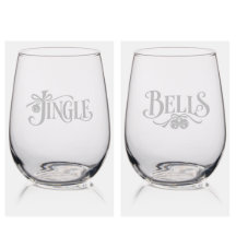 Jingle Bells Elegant jul typografi par