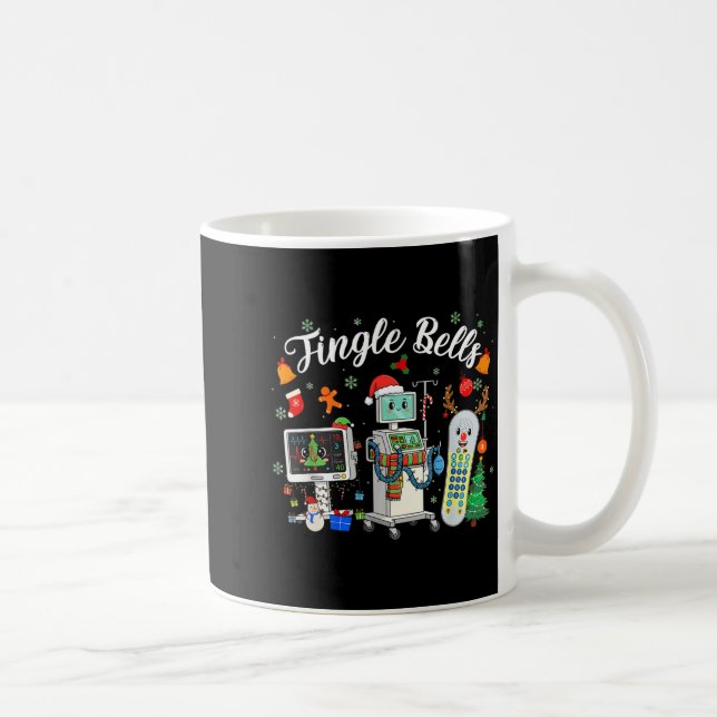 Jingle Bells Er Nurse Funny Christmas Tech Nursing Kaffemugg (Höger)