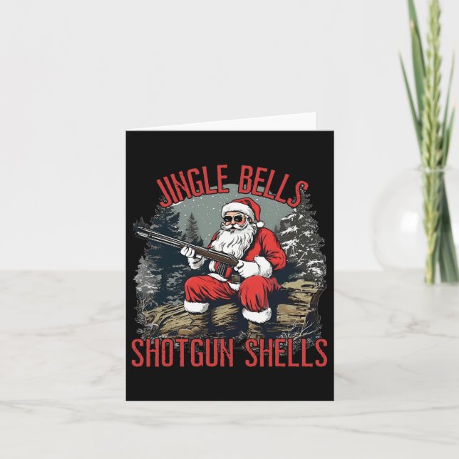 Jingle Bells Hagelgevärsskal Roliga Tomtebrudar Br Kort (Framsida)