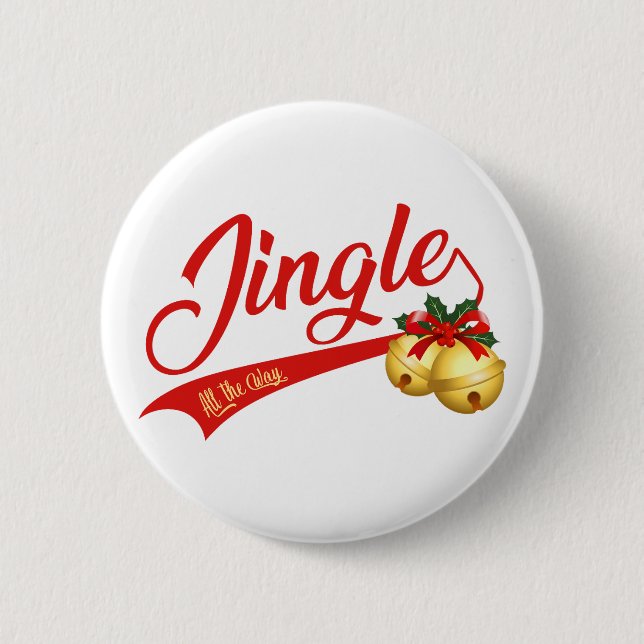 Jingle Bells hela vägen Knapp (Framsida)