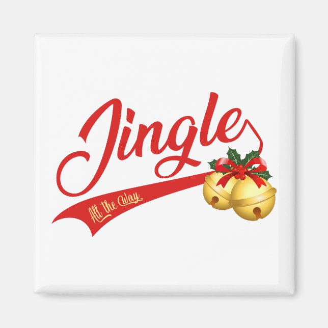 Jingle Bells hela vägen Magnet (Framsidan)