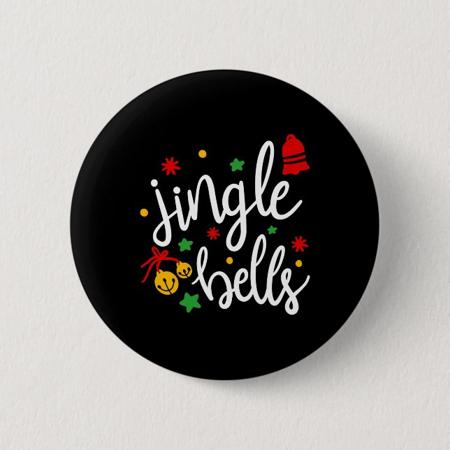 Jingle Bells Jingle All The Way Xmas Gift Christma Knapp (Framsida)