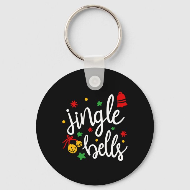 Jingle Bells Jingle All The Way Xmas Gift Christma Nyckelring (Framsida)
