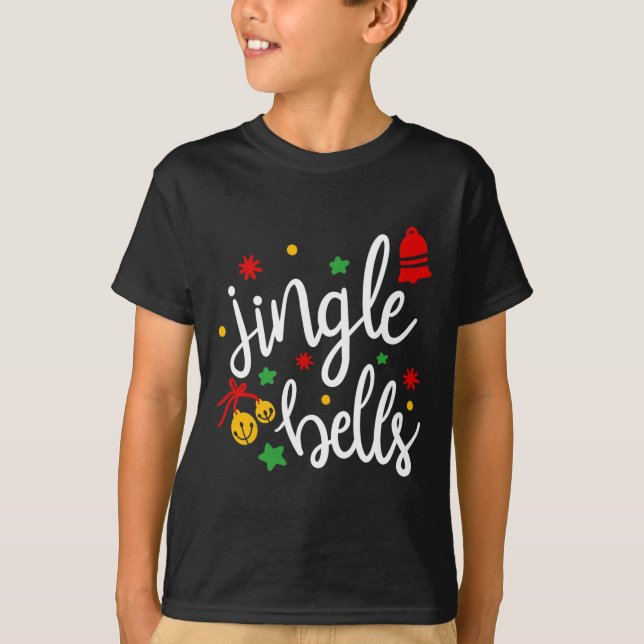 Jingle Bells Jingle All The Way Xmas Gift Christma T Shirt (Framsida)