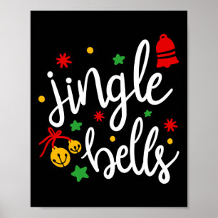 Jingle Bells Jingle All The Way Xmas Present Julså Poster