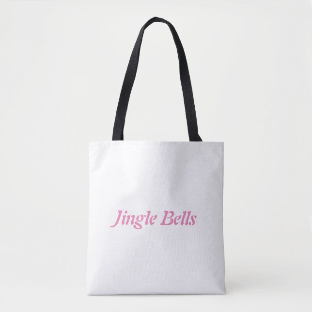 Jingle Bells Julfirande Shopping-Tote Tygkasse (Framsida)