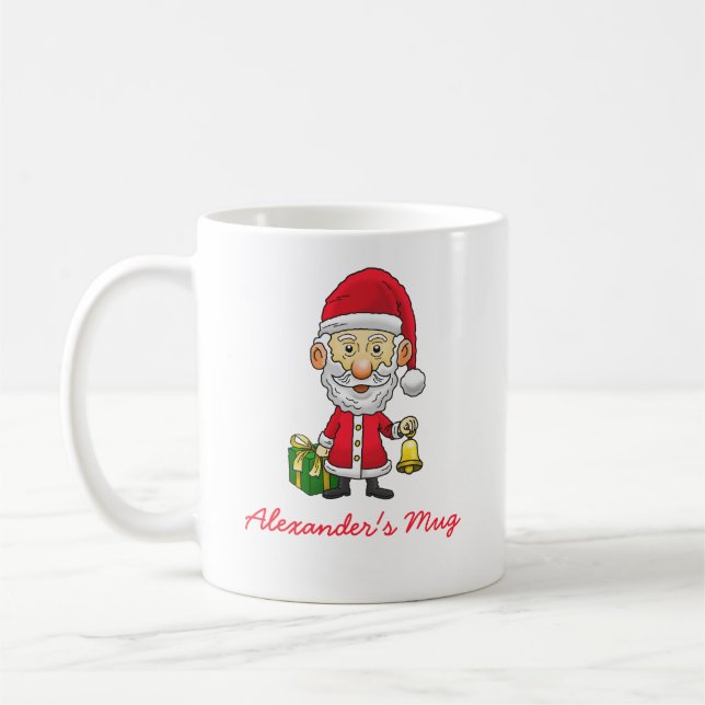 Jingle Bells med tomte Kaffemugg (Vänster)