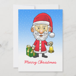 Jingle Bells med tomte Platt julkort