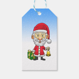 Jingle Bells med tomte Presentetikett