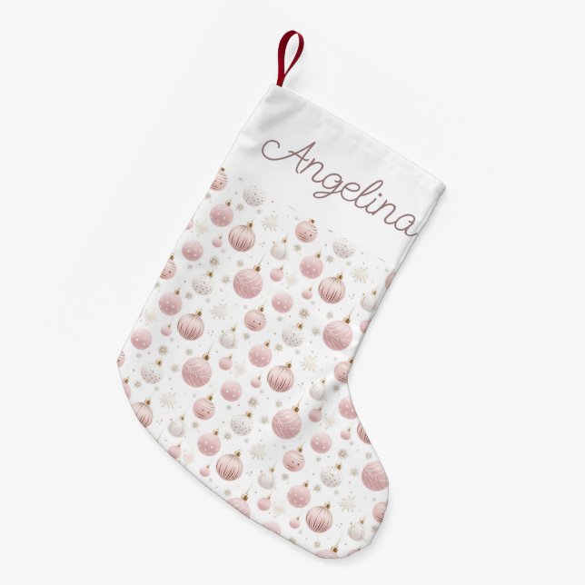 Jingle Bells Rosa jul Julstrumpa (Framsidan (Hängande))
