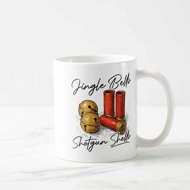 Jingle Bells Shotgun Shells (on Back)  Kaffemugg (Höger)
