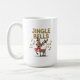 Jingle Bells Singing Reindeer Kaffemugg
