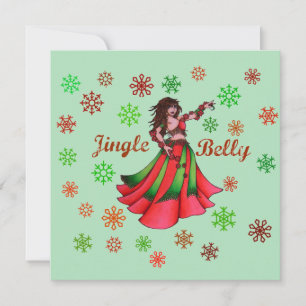 Jingle Belly Dancer Inbjudningar