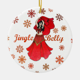 Jingle Belly Dancer jul Julgransprydnad Keramik