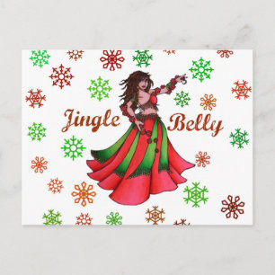 Jingle Belly Helg Vykort