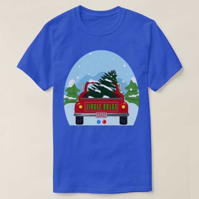 Jingle Bolas Feliz Natal 1 T Shirt (Design framsida)