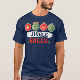 Jingle Boll Tinsel Seins Correspondant Famille Gro T Shirt