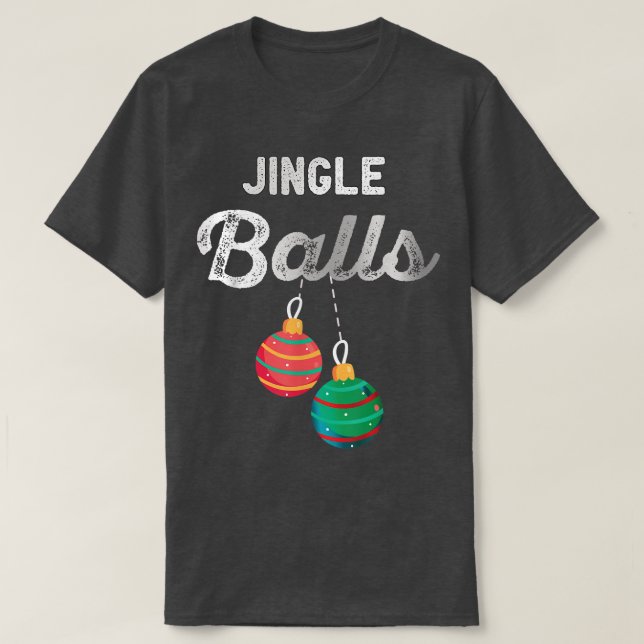 Jingle Bollar Funny jultomte Julfest T Shirt (Design framsida)