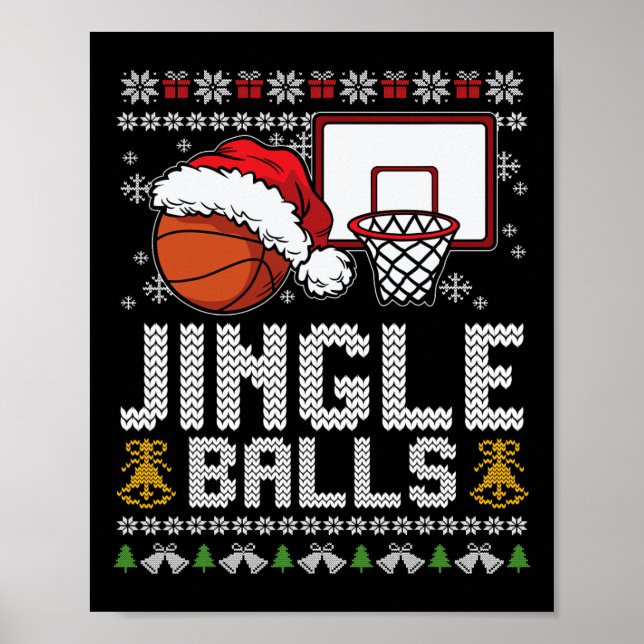 Jingle Bollar Ugly jul Pajama Coola Sport X-Morsa Poster (Framsidan)
