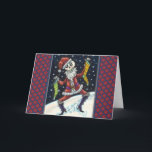 JINGLE BONES SANTA, CHRISTMAS SKELETON & STOCKINGS HELGKORT<br><div class="desc">PERFEKT FÖR SKELLIGT ÄLSKARE. JOLLY SANTA SKELETON "GOD JUL!" KORT/ENVELOPE *Anpassa ... .Sök efter matchande objekt Susan Brack-design</div>