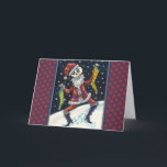 JINGLE BONES SANTA, CHRISTMAS SKELETON & STOCKINGS HELGKORT<br><div class="desc">PERFEKT FÖR SKELLIGT ÄLSKARE. JOLLY SANTA SKELETON "GOD JUL!" KORT/ENVELOPE *Anpassa ... .Sök efter matchande objekt Susan Brack-design</div>
