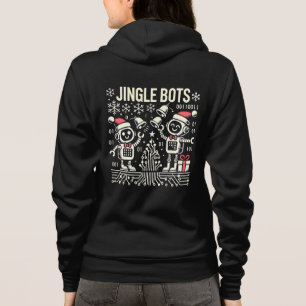 Jingle Bots Festive Helgdag Robots med Santa Hats T Shirt