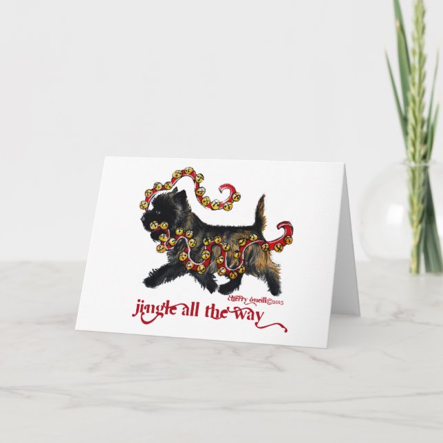 Jingle Cairn Christmas Helgkort (Framsida)