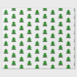 Jingle Claws Holiday Träd Inpackningspapper Presentpapper