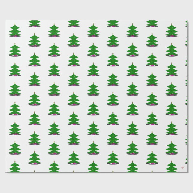 Jingle Claws Holiday Tree Wrapping Paper Presentpapper (Platt)