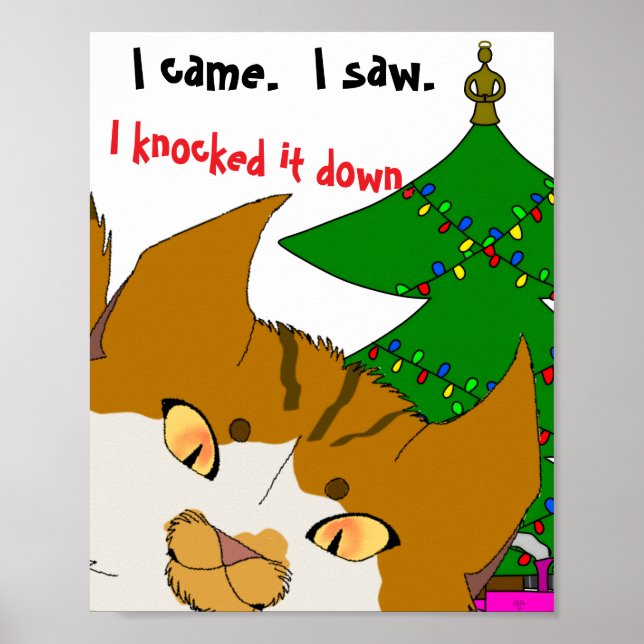 Jingle Claws jul barn semester konstaffisch Poster (Framsidan)